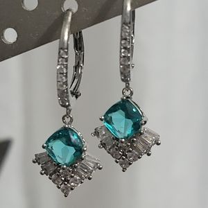 Turquoise Topaz Earrings